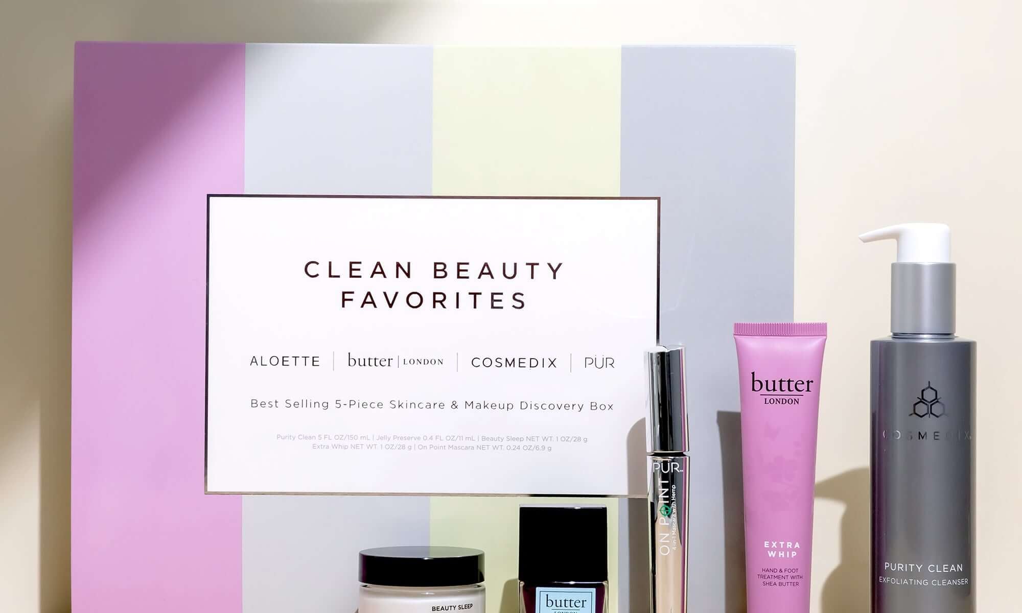 Clean Beauty News and the announcement of our Clean Beauty Favorites Best-Selling 5-Piece Skincare & Makeup Discovery Box! - C O S M E D I X