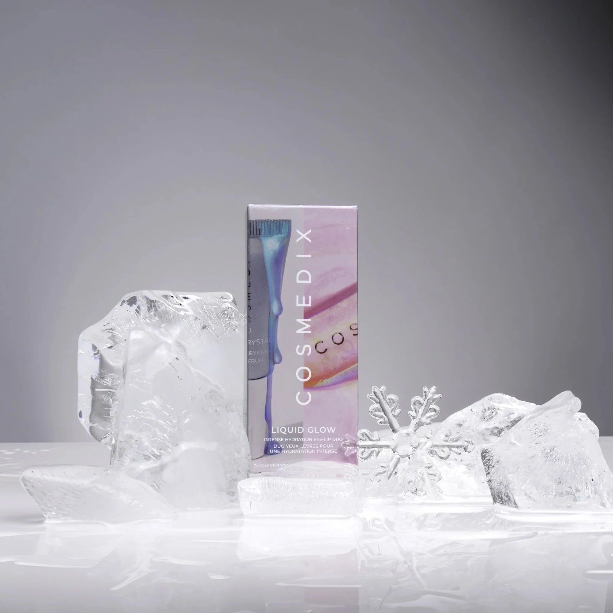 CosMedix Liquid Glow eye and lip duo packaging
