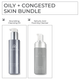 Oily and Congested Skin Bundle featuring Clarify Salicylic Acid Foaming Cleanser and Purity Solution Nourishing Oil bottles