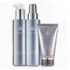 Men's oil control skincare bundle with Purity Clean cleanser Mystic hydrating treatment and Glow Bamboo Brightening Mask